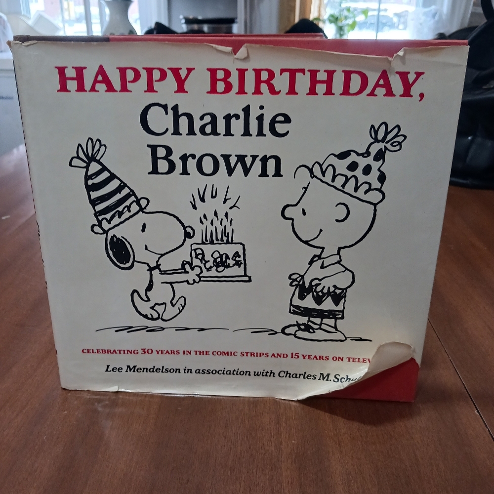 Happy Birthday Charlie Brown Schulz HbDJ First Ed. 1979 History Comics Stories